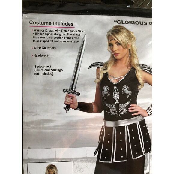 Dreamgirls Halloween Adult Costume Glorious Gladiator Dress Set Sz M NIP - Picture 3 of 4
